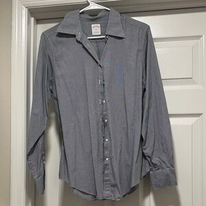 Brooks Brothers Blue and Gray Checkered Shirt